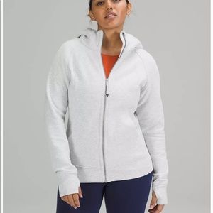 Lululemon Full Zip Scuba Hoodie, Gray, Size 8